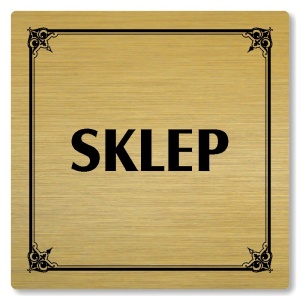 Sklep, 100x100mm, zlatá, Nebraska